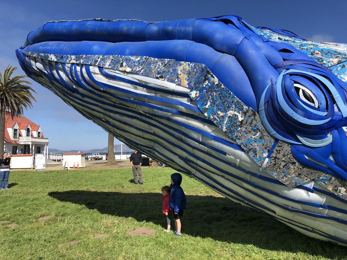 Largest Recycled Plastic Sculpture: Monterey Bay Aquarium