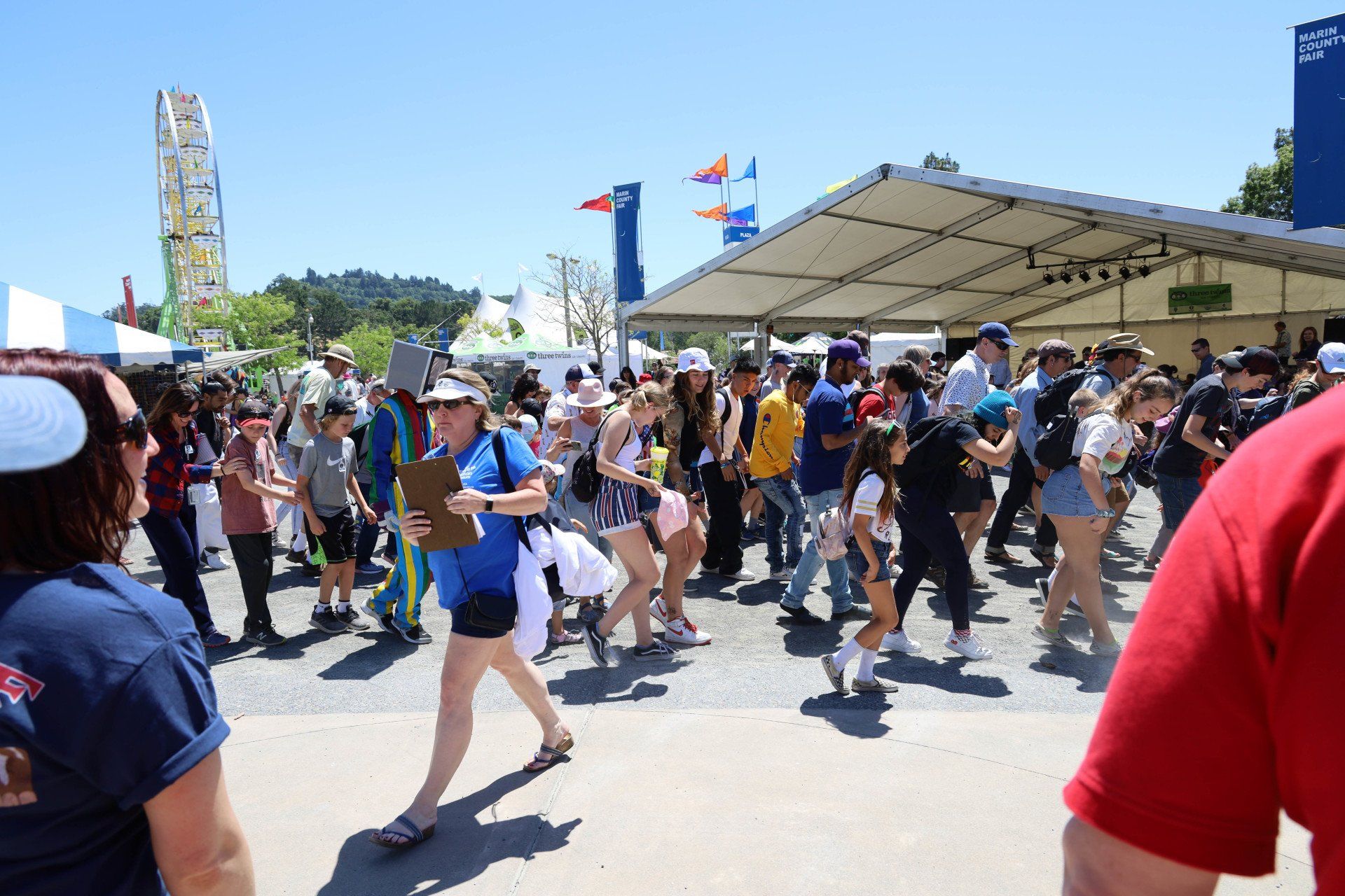A total of 180 people celebrated the 50th Anniversary of the Apollo 11 moon landing  by doing the Moon Walk dance at the Marin County Fair on July 3rd, 2019, during an event organized by the Space Station Museum, thus setting the new world record for the Largest Moon Walk Dance, according to the World Record Academy.