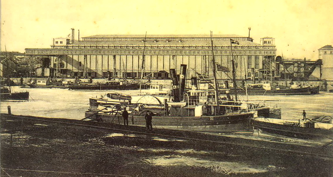 The reinforced concrete and prefabricated slabs were used, for the first time in the world, for the construction of Docks and Cereal Silos in Braila, Romania; the works were carried out, between 1888-1891, by companies from the Netherlands, Germany and France, under the supervision of the Romanian engineer Anghel Saligny, aided by the engineers S. Yarca and C. Sion, who thus set the world record for the construction of the World's First Concrete Grain Silo, according to the World Record Academy.