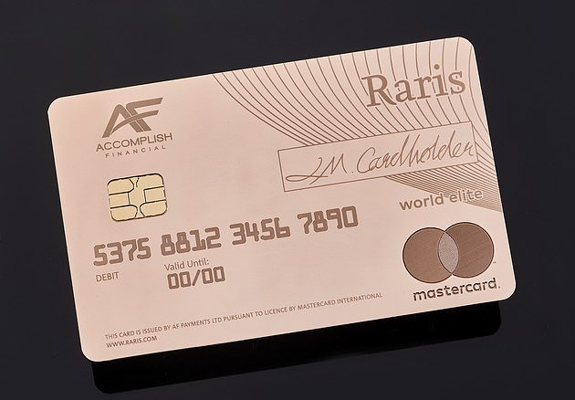 World’s first solid gold payment card: Raris from The Royal Mint