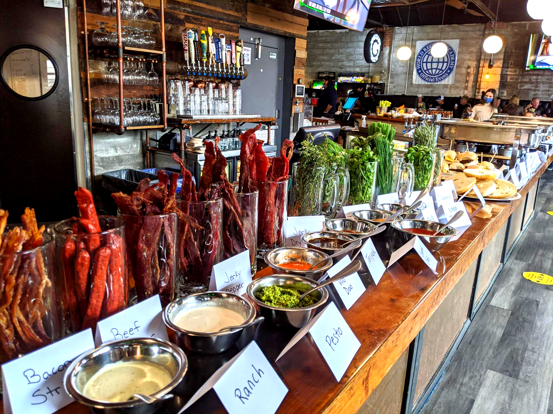 Largest 'build-your-own' Bloody Mary Bar: world record set by The Garage Bar & Bowl