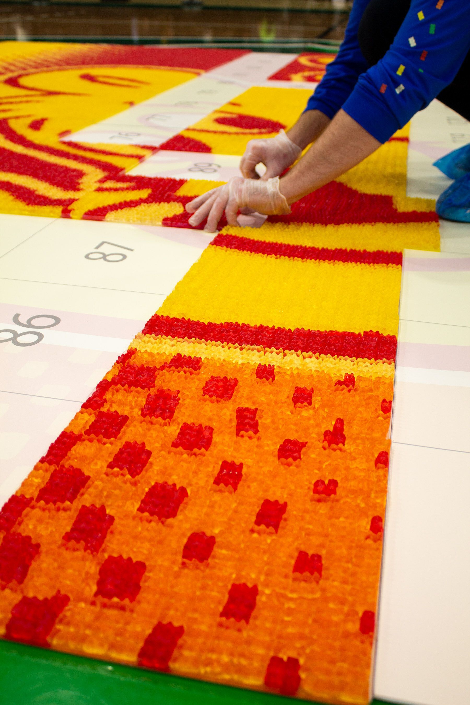 World's Largest Gummy Candy Mosaic, world record in Kenosha, Wisconsin