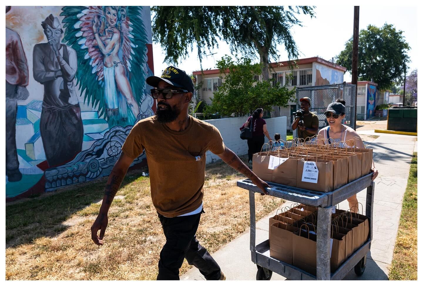 Most community vegan meals served in an hour, world record in Los Angeles, California
