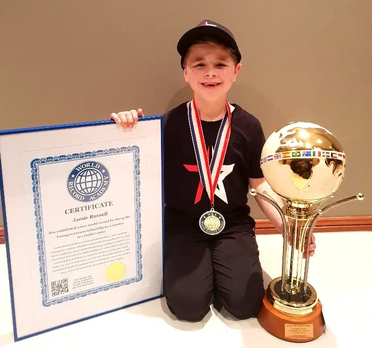 World Record Academy's 2021 Young Athlete of the Year: Two-time World Record holder Jamie Russell