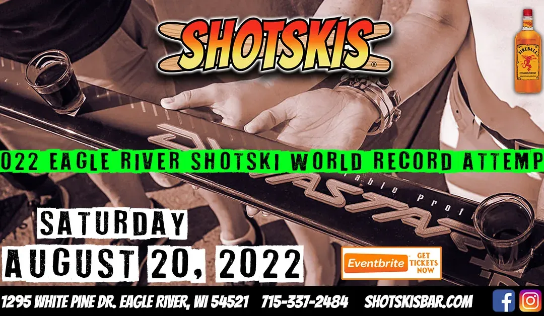 Longest Shotski world record attempt in Eagle River, Wisconsin