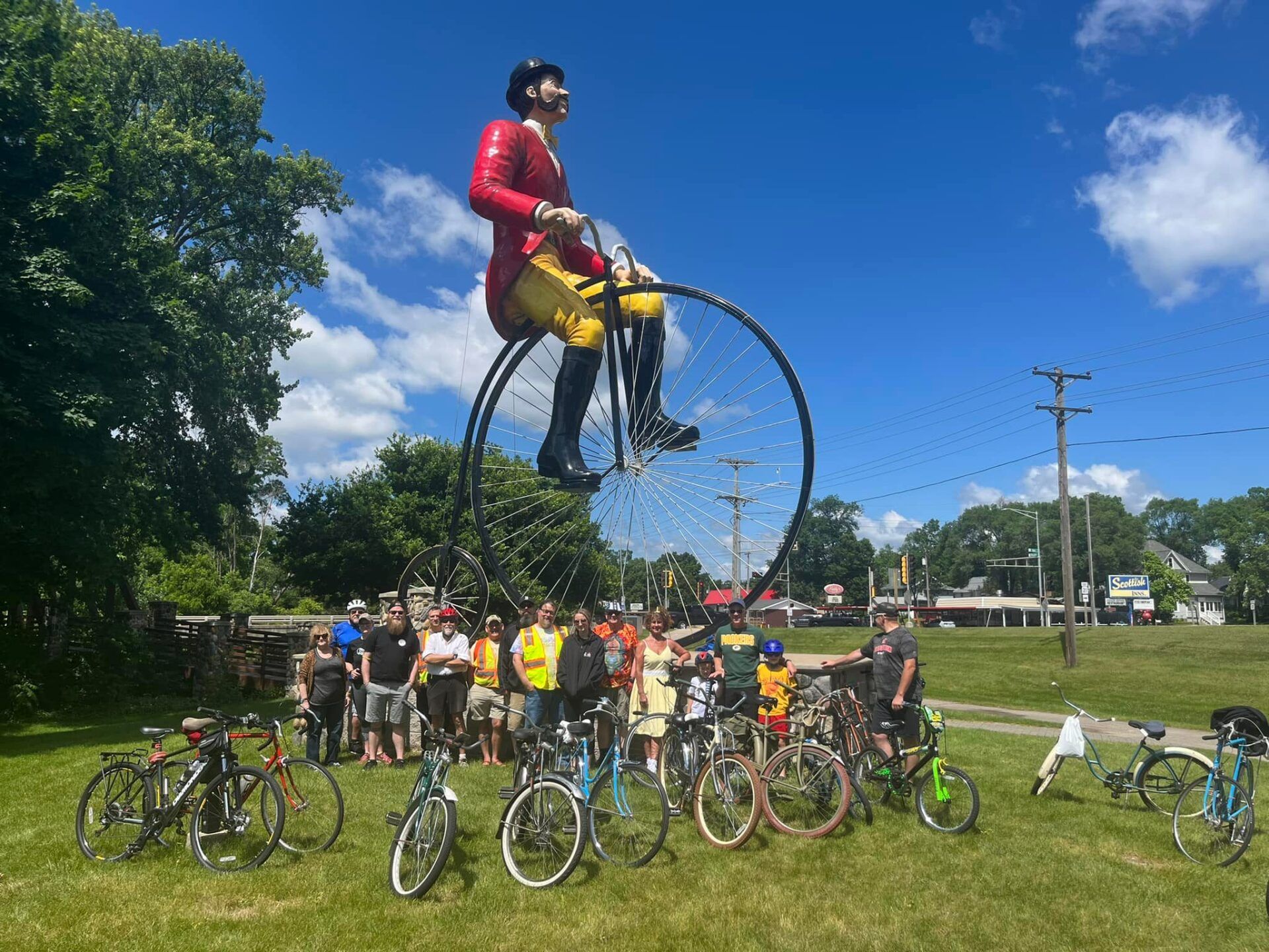 World's Largest Bicyclist Statue: world record set in Sparta, Wisconsin World's Largest Bicyclist Statue: world record set in Sparta, Wisconsin