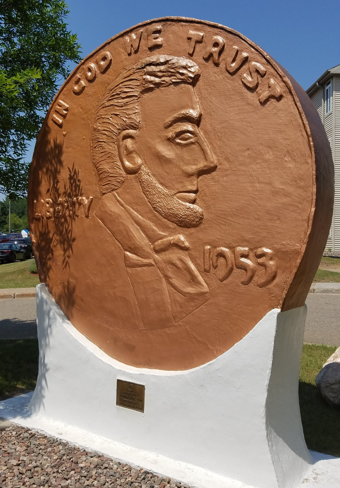 World's Largest Penny: world record set in Woodruff, Wisconsin