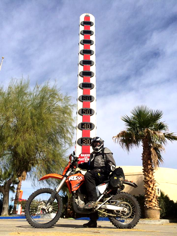 World’s Tallest Thermometer: world record set in Baker, California