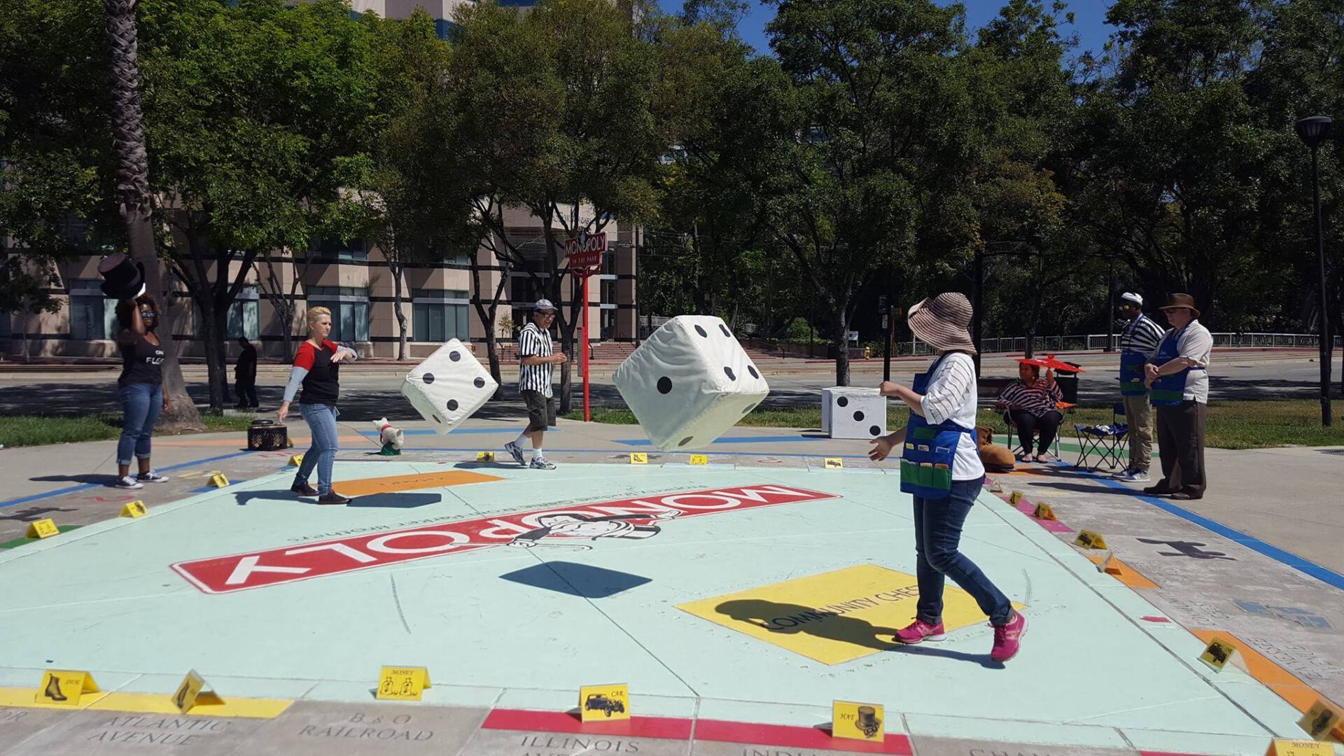 World's Largest Monopoly Board Sculpture: world record set in San Jose, California