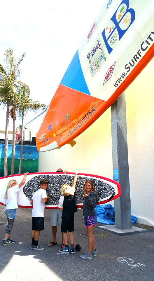World’s Largest Surfboard Sculpture: world record set in Huntington Beach, California