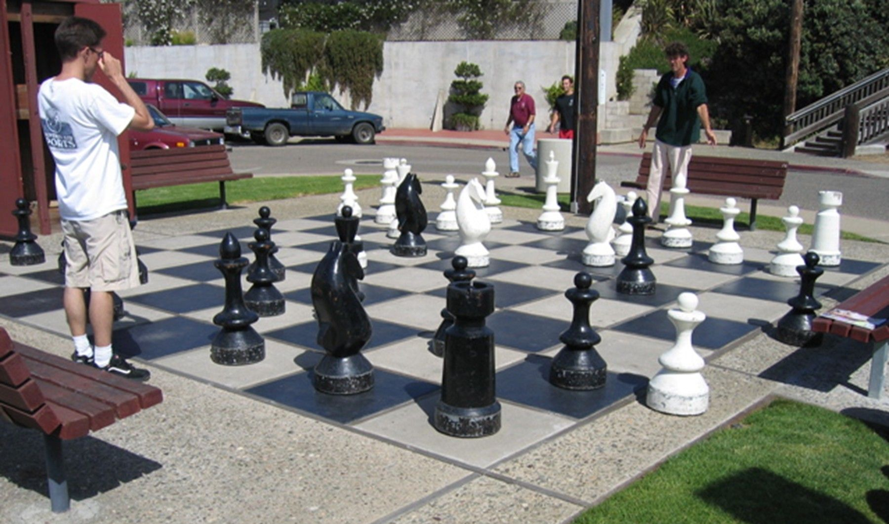 World's Largest Chess Set Publicly Accessible: world record set in Morro Bay, California
