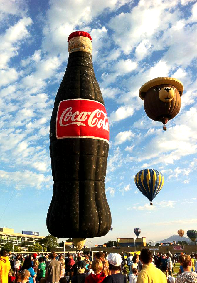 World’s tallest hot-air balloon: world record set by Coca-Cola