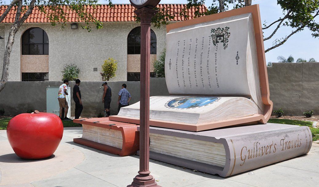 World's Largest Book Sculptures: world record in Bellflower, California