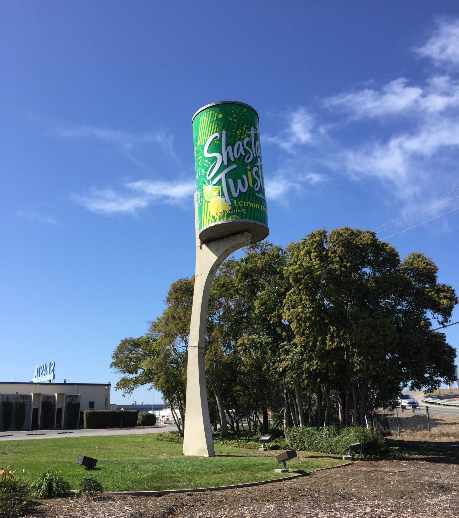 World's Largest Shasta Soda Cans Sculptures: world record in Hayward, California