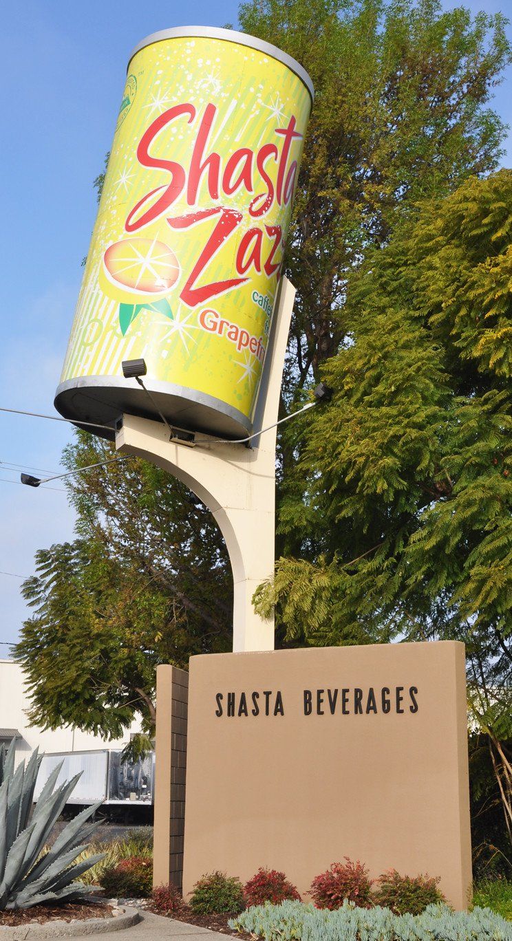 World's Largest Shasta Soda Cans Sculptures: world record in Hayward, California