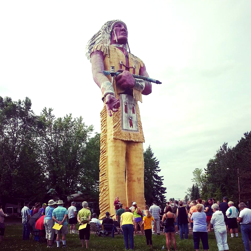 World's Largest Indian Statue: world record in Ironwood, Michigan