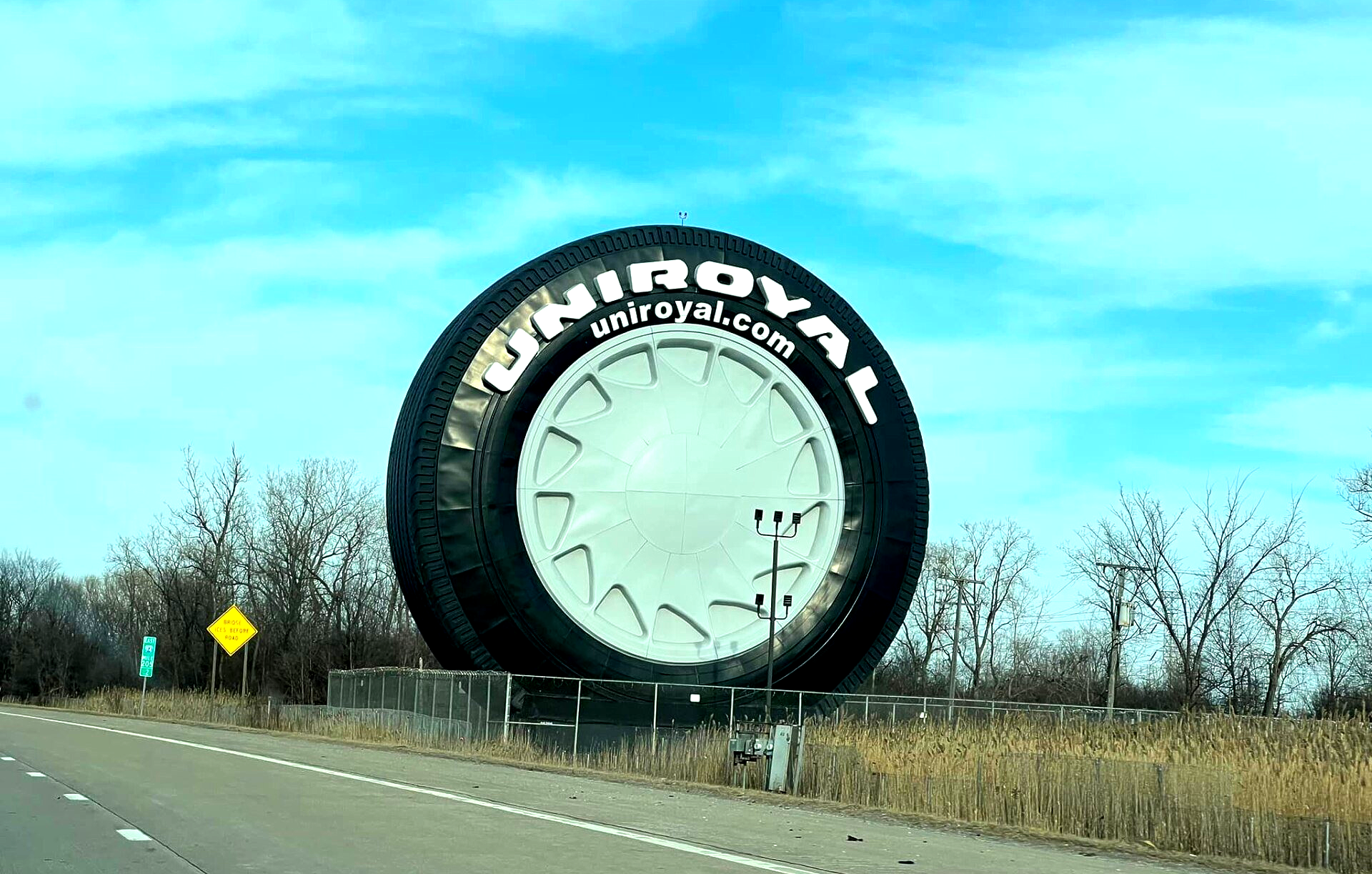 Photo: World's Largest Tire Sculpture - world record in Allen Park, Michigan. Photo: Mike Barcia