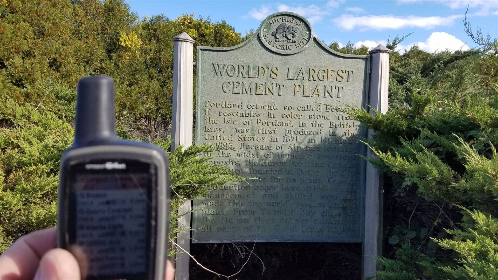World's Largest Cement Plant: world record in Alpena, Michigan