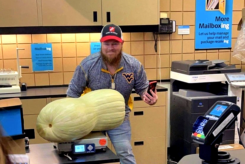 World's Heaviest Butternut Squash: world record set in Jumping Branch, West Virginia