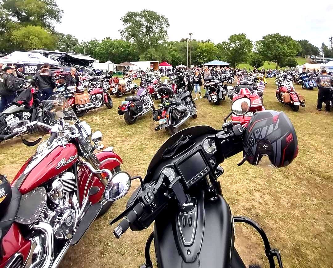 Longest Parade of Female Indian Motorcycle Riders: world record set in New Richmond, Wisconsin Longest Parade of Female Indian Motorcycle Riders: world record set in New Richmond, Wisconsin