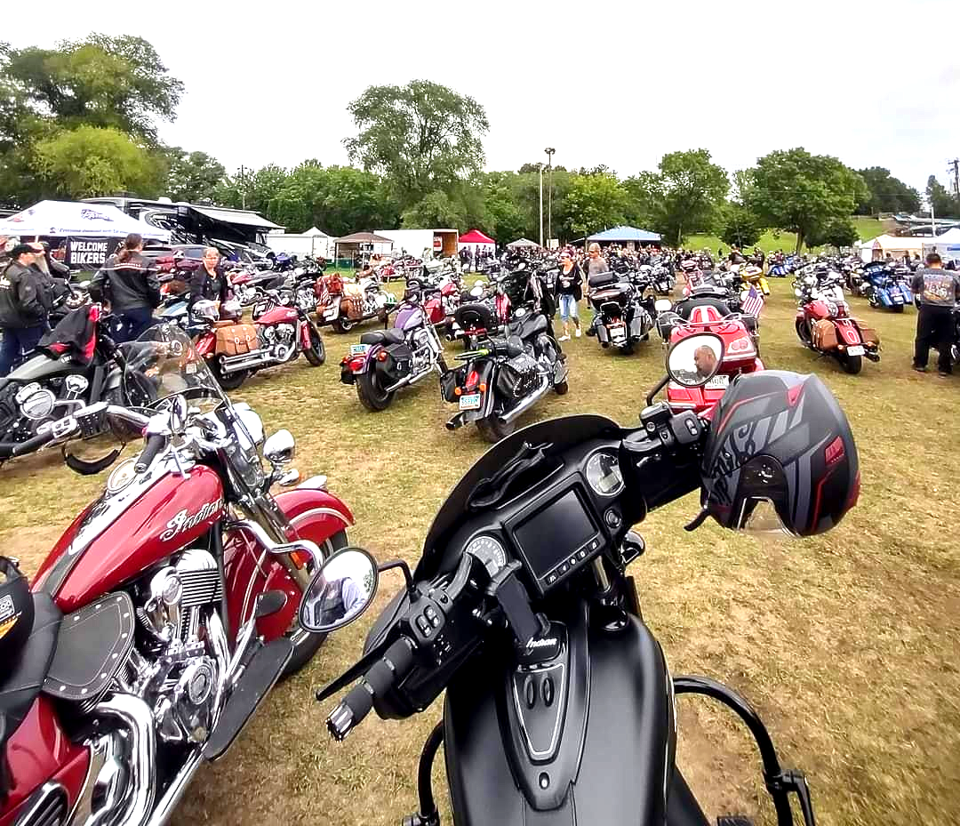 Longest Parade of Female Indian Motorcycle Riders: world record set in New Richmond, Wisconsin