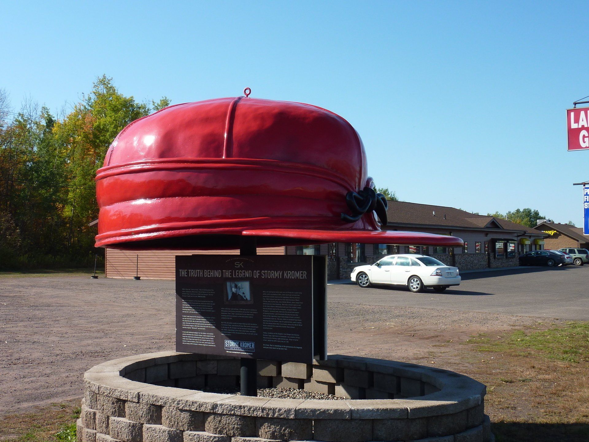 World's Largest Stormy Kromer Hat: world record in Ironwood, Michigan