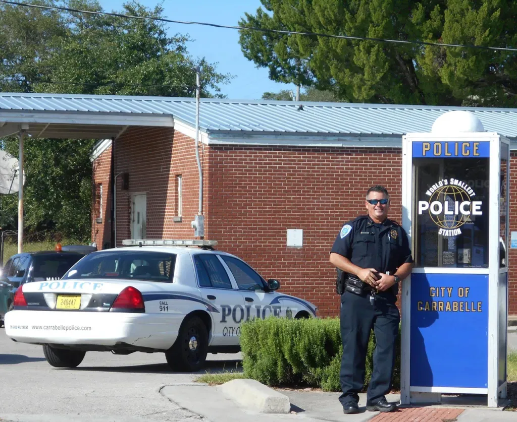 World’s Smallest Police Station: world record in Carrabelle, Florida