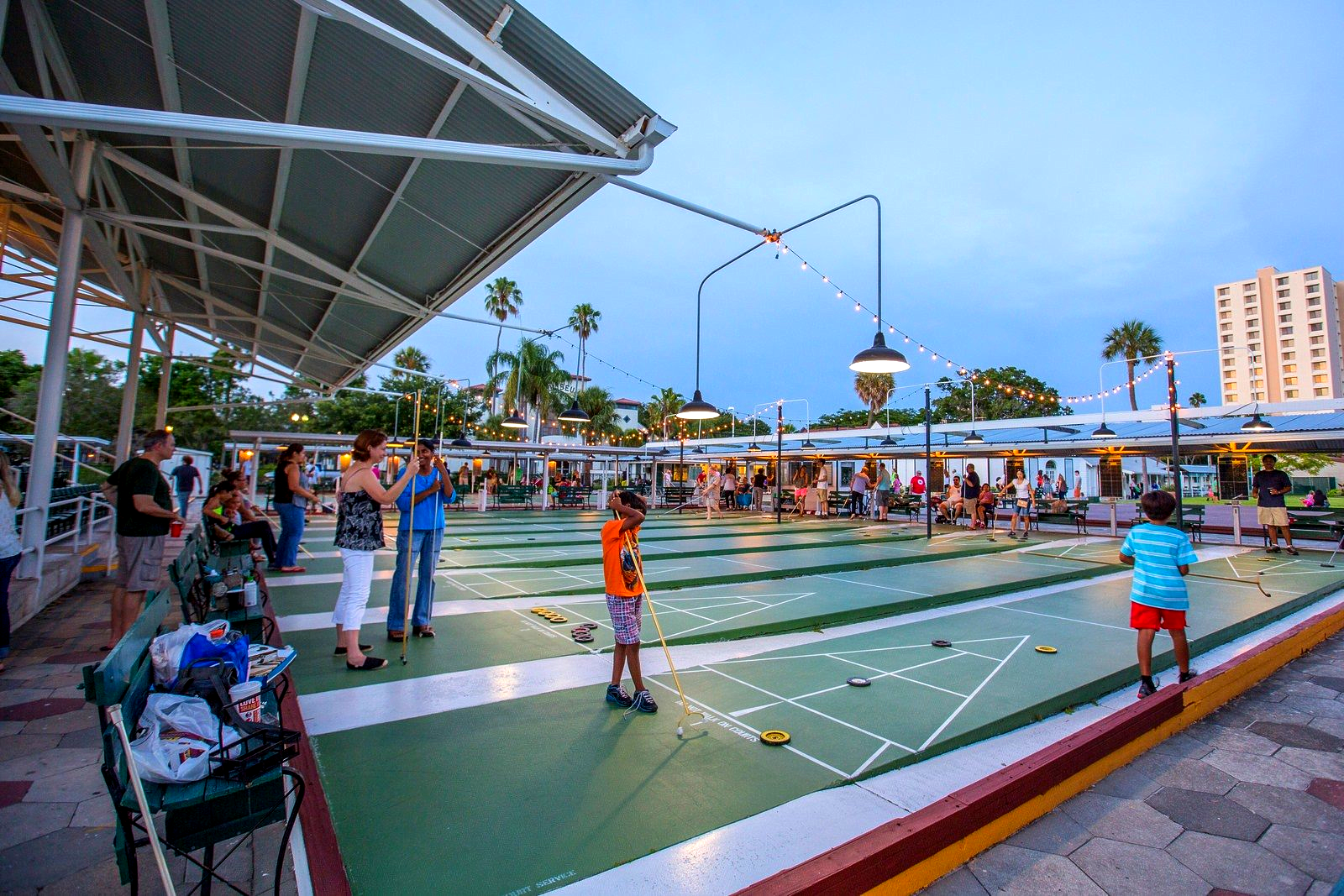 World's Largest Shuffleboard Club: world record in St. Petersburg, Florida