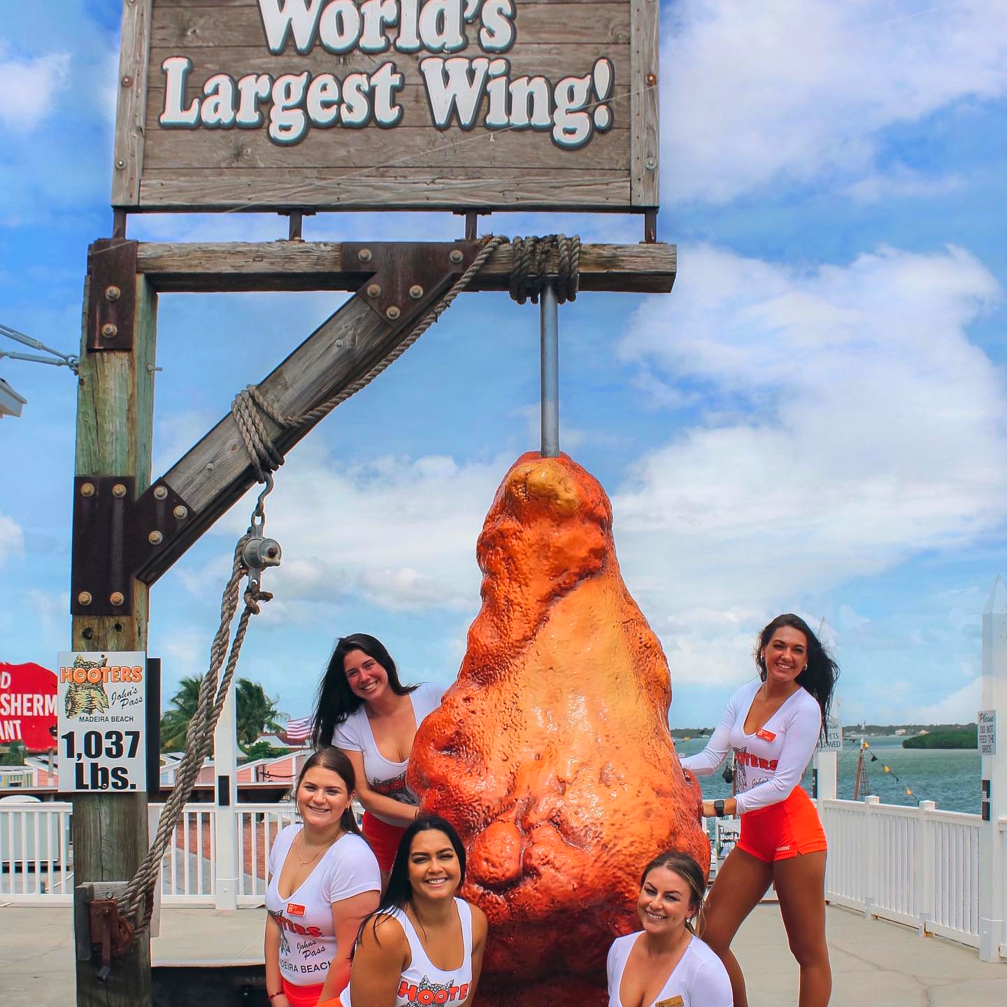 Worlds Largest Chicken Wing Sculpture: world record in Madeira Beach, Florida