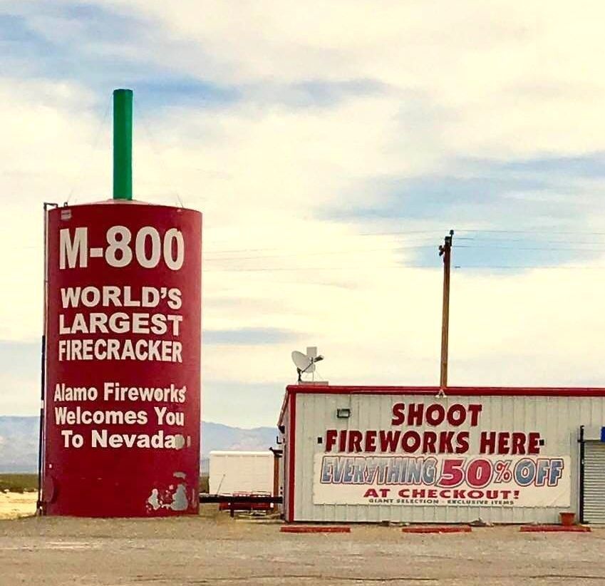 World's Largest Firecracker Sculpture: world record in Amargosa, Nevada