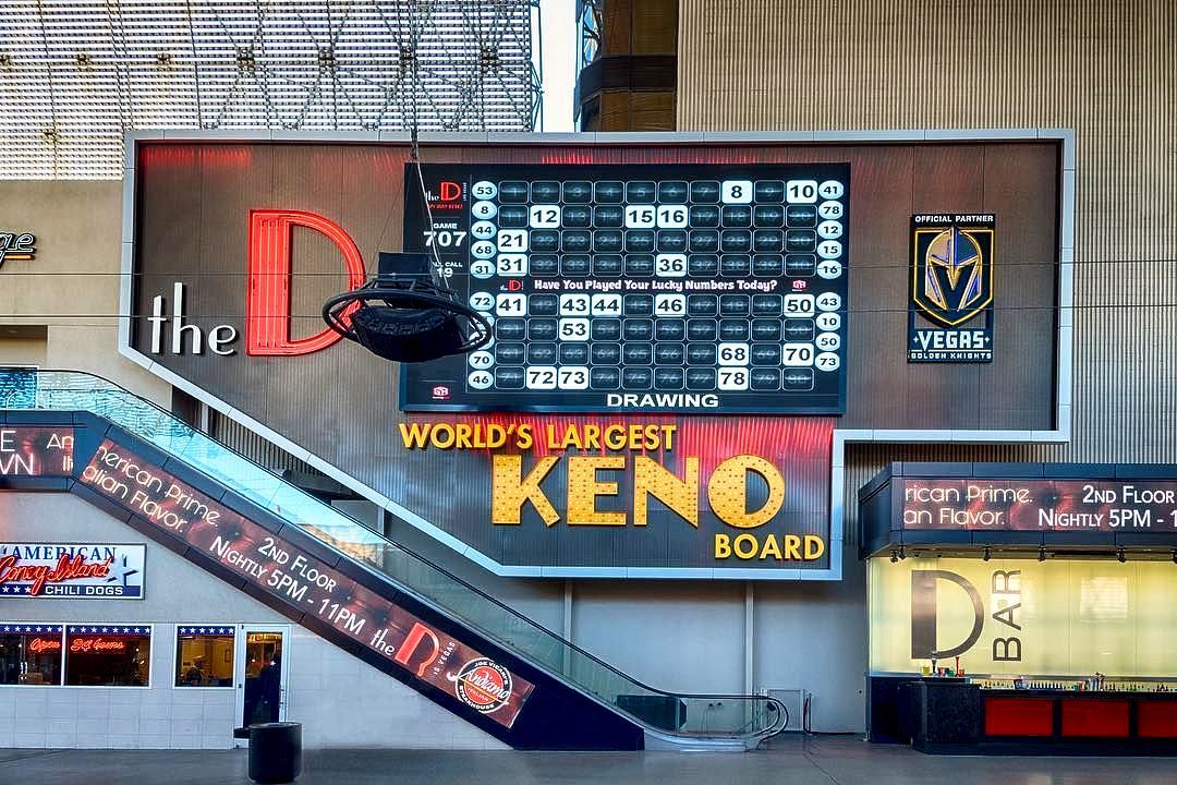 World’s Largest Keno Board: world record in Las vegas, Nevada