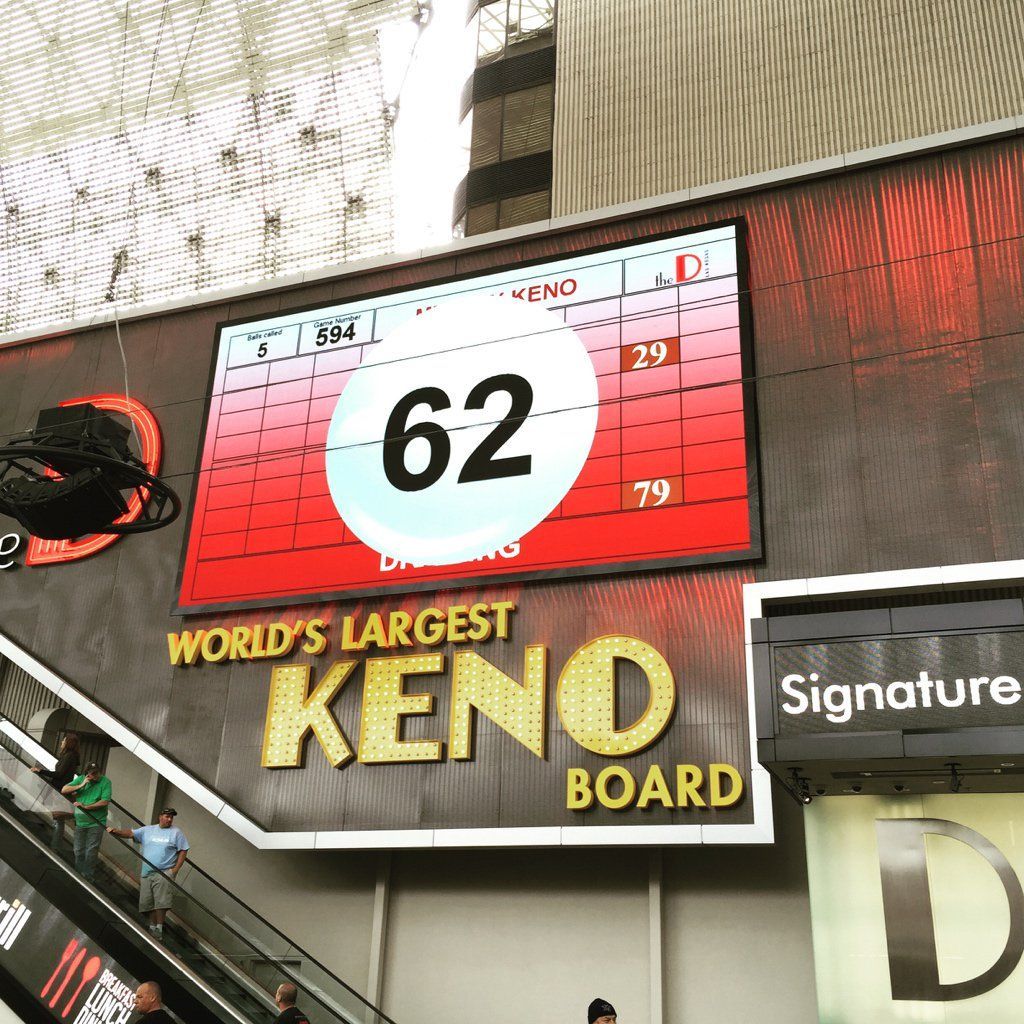 World’s Largest Keno Board: world record in Las vegas, Nevada