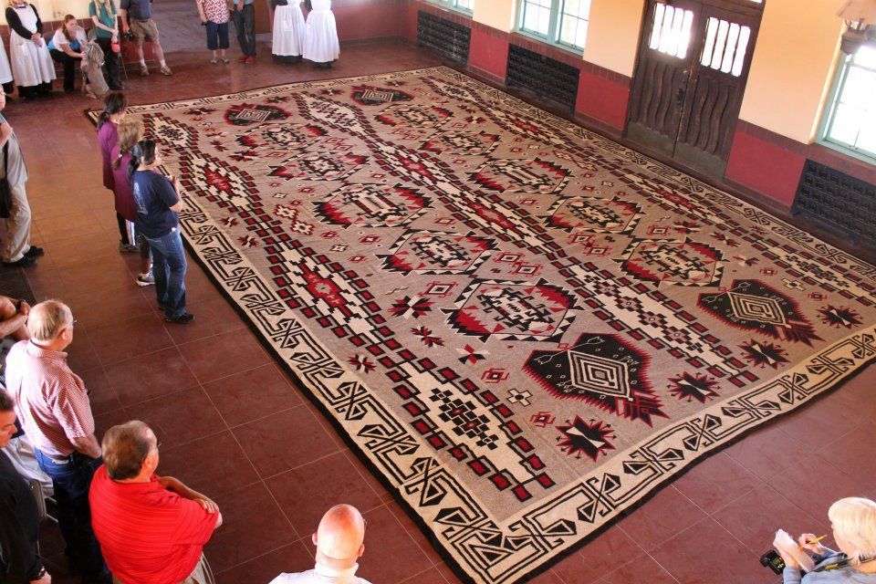 Worlds Largest Navajo Rug: world record in Winslow, Arizona Worlds Largest Navajo Rug: world record in Winslow, Arizona