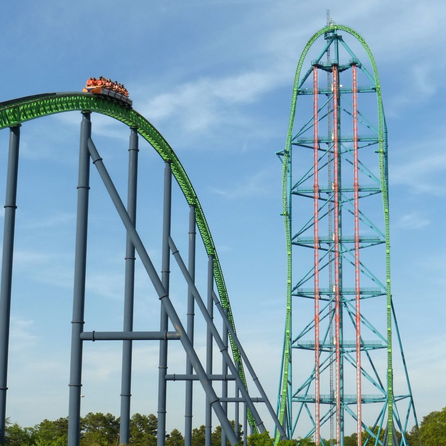 World's Tallest Roller Coaster: world record in Jackson, New Jersey, United States
