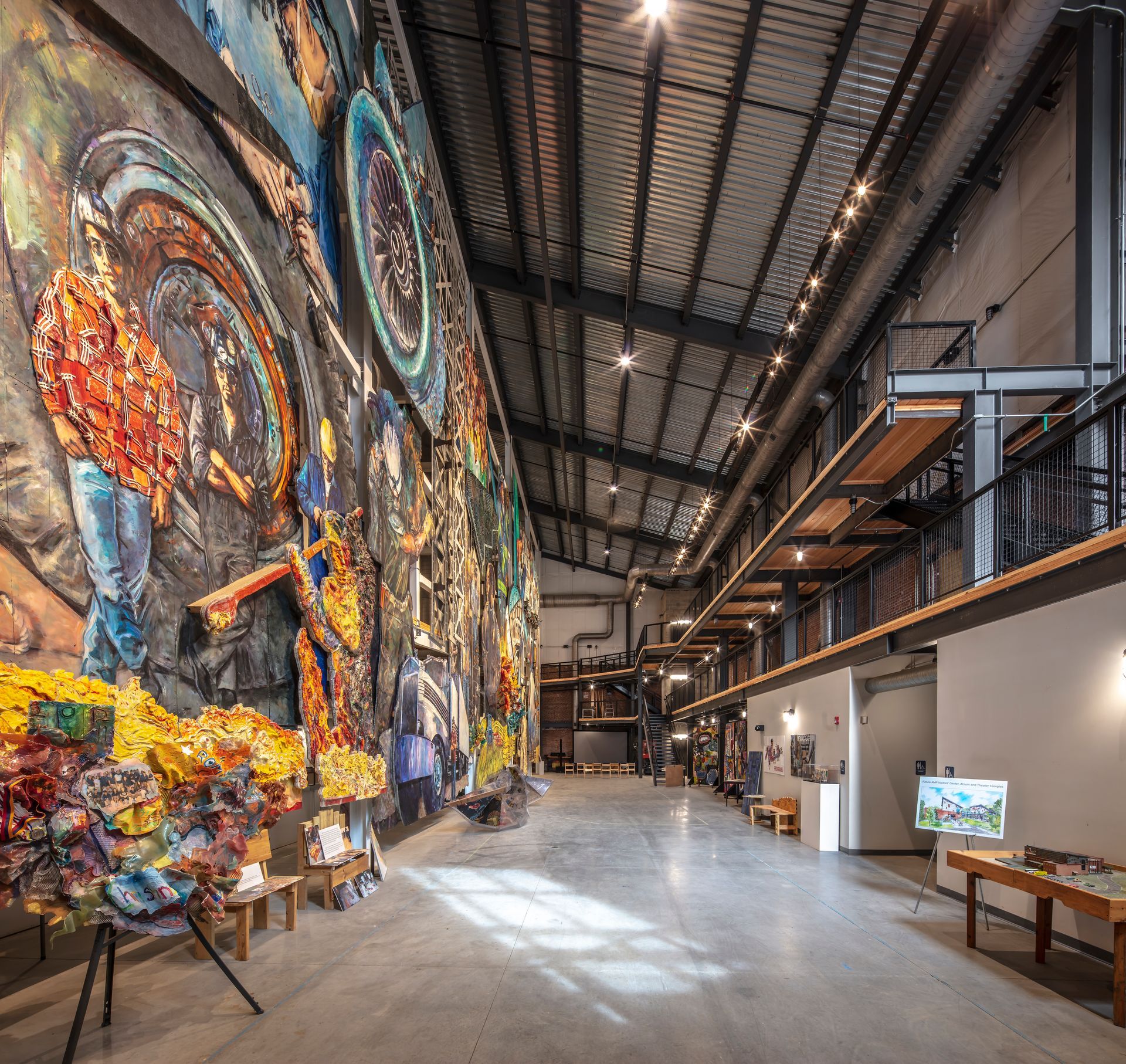 World's Largest Indoor Collaborative Mural: world record in Winsted, Connecticut