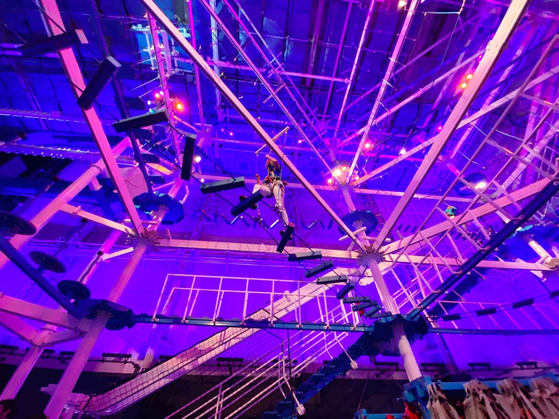 World's Largest Indoor Ropes Course: world record in New Haven, Connecticut
