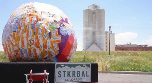 World's Largest Sticker Ball: world record in Longmont, Colorado