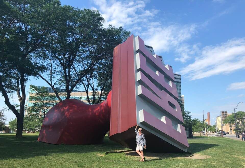 World's Largest Rubber Stamp Sculpture: world record in Cleveland, Ohio