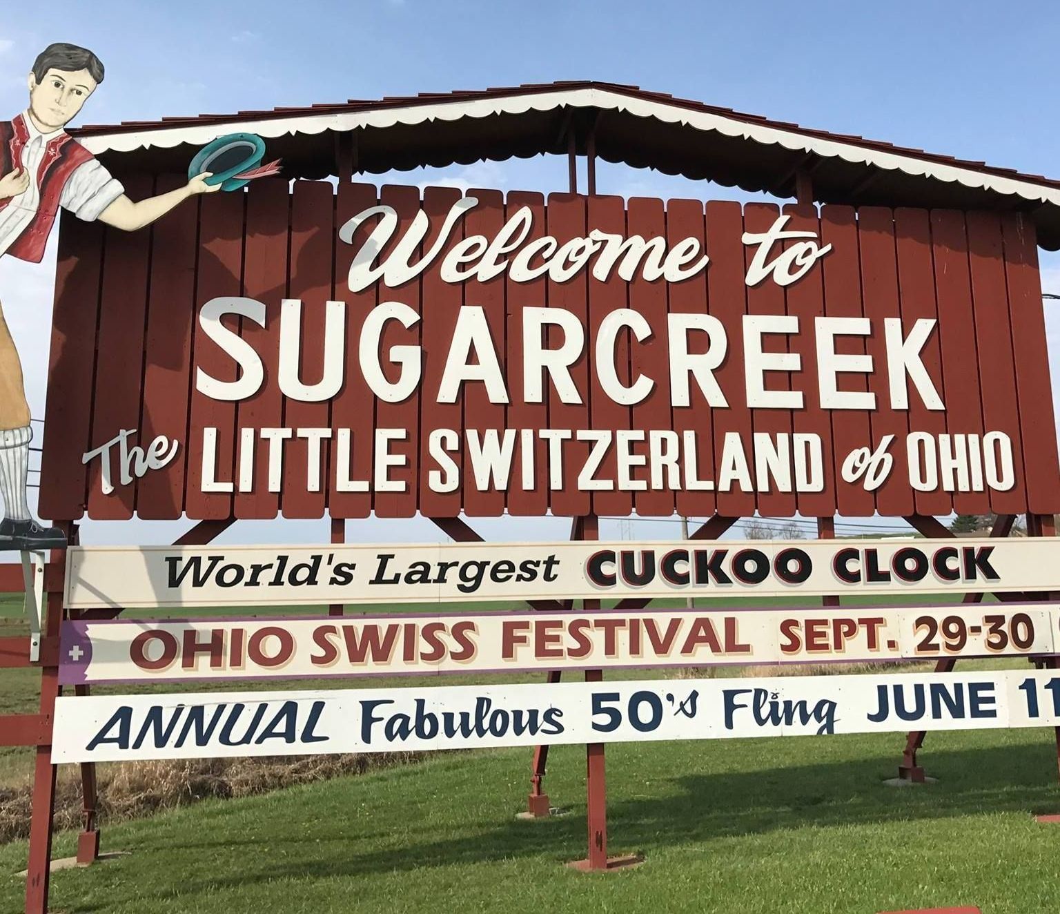 World's Largest Cuckoo Clock: world record in Sugarcreek, Ohio