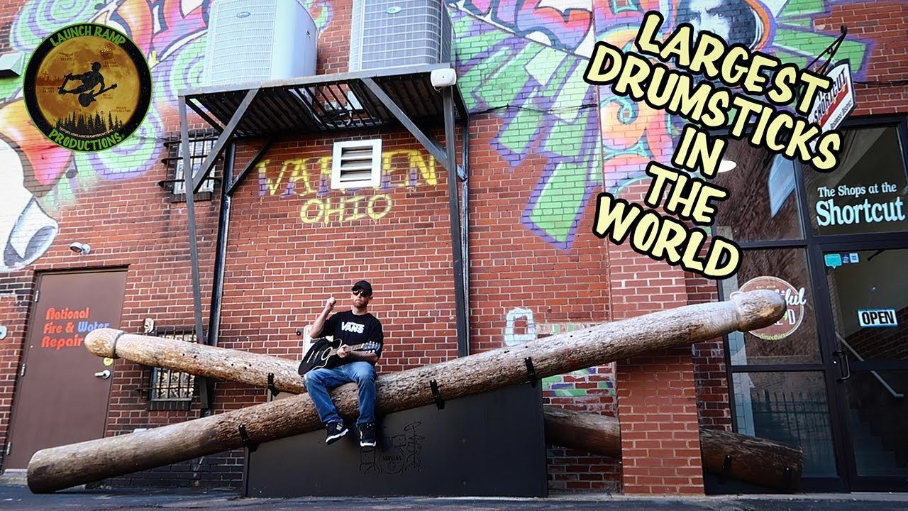 World’s Largest Drumsticks: world record in Warren, Ohio