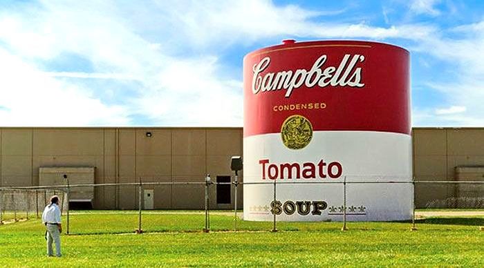 World's Largest Tomato Soup Can Sculpture: world record in Napoleon, Ohio