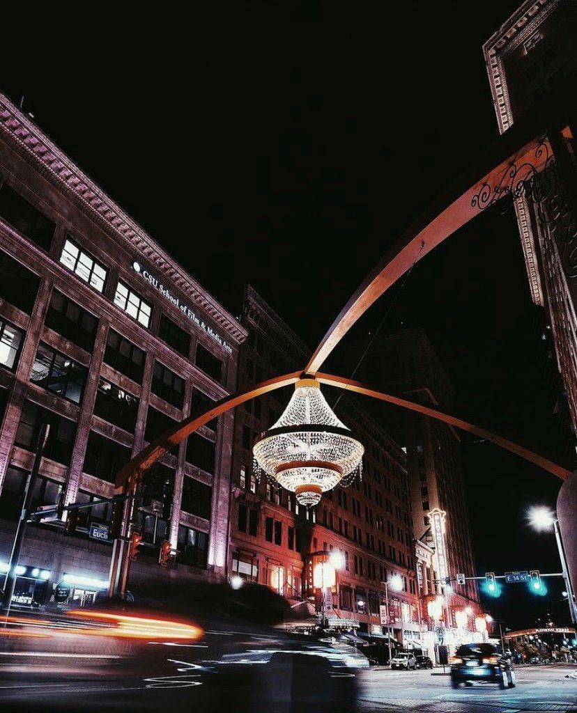 World's Largest Outdoor Crystal Chandelier: world record in Cleveland, Ohio