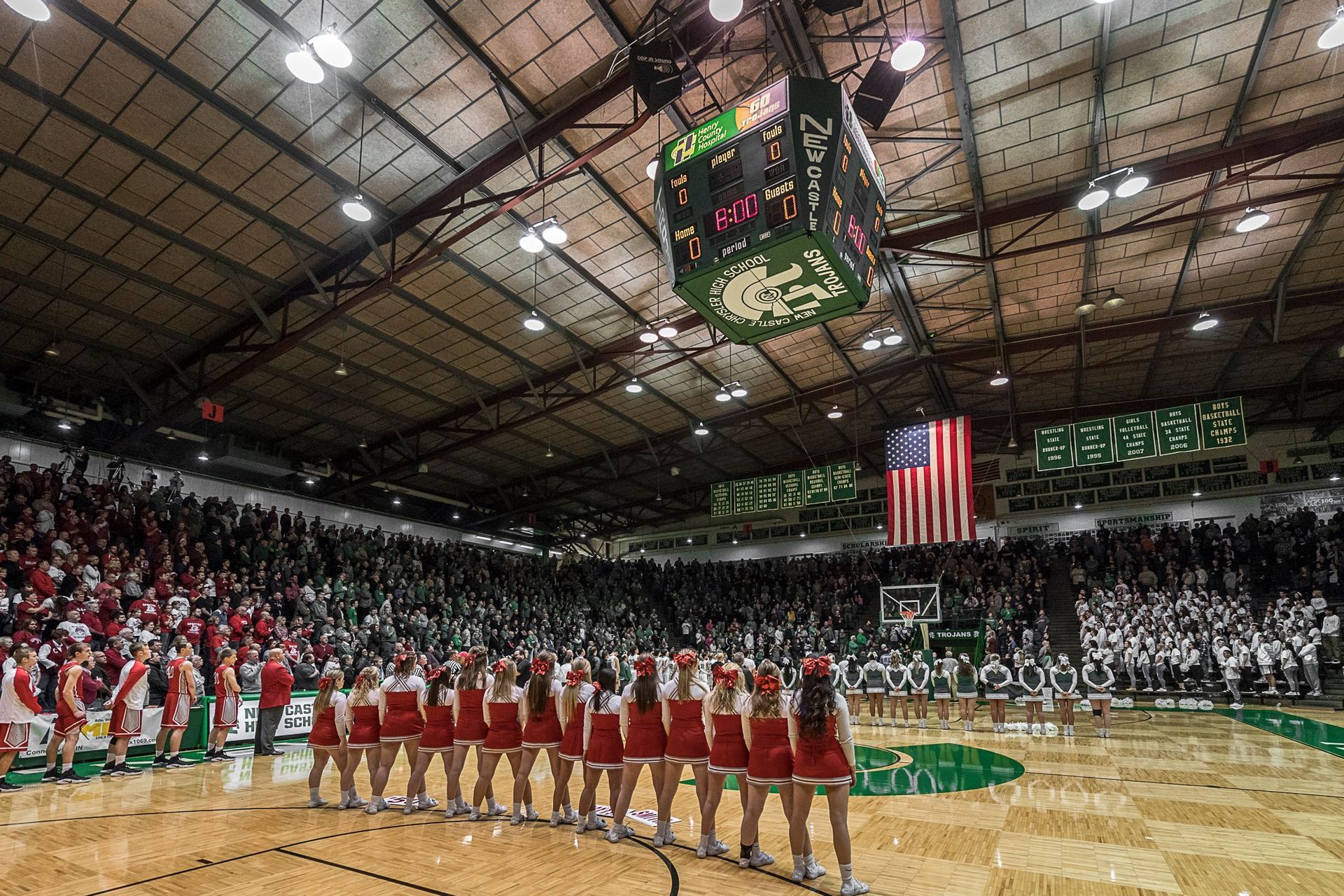 World's Largest High School Basketball Gym: world record in New Castle, Indiana
