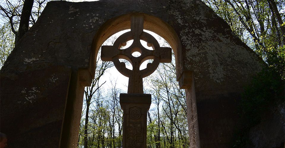 World's Largest Celtic Cross Carved From Single Rock: world record in Cannelton, Indiana