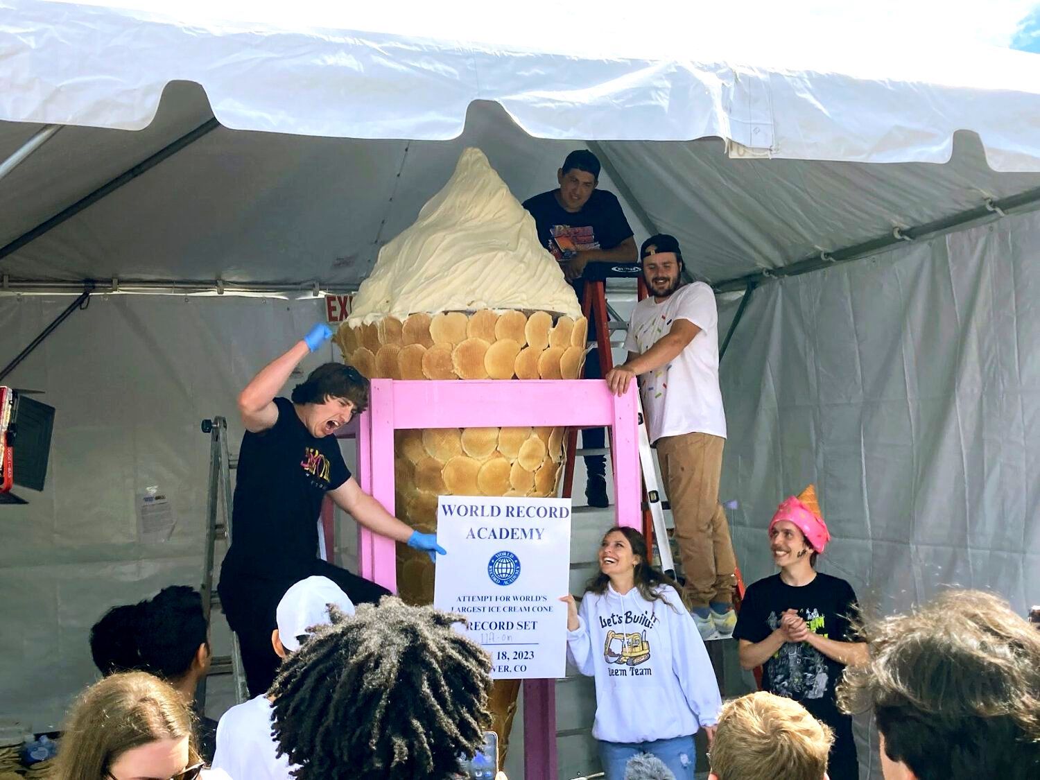 World's Largest Ice Cream Cone: world record in Englewood, Colorado