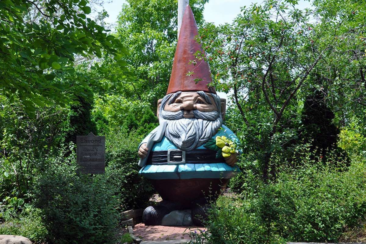 World's Largest Concrete Gnome: world record in Ames, Iowa