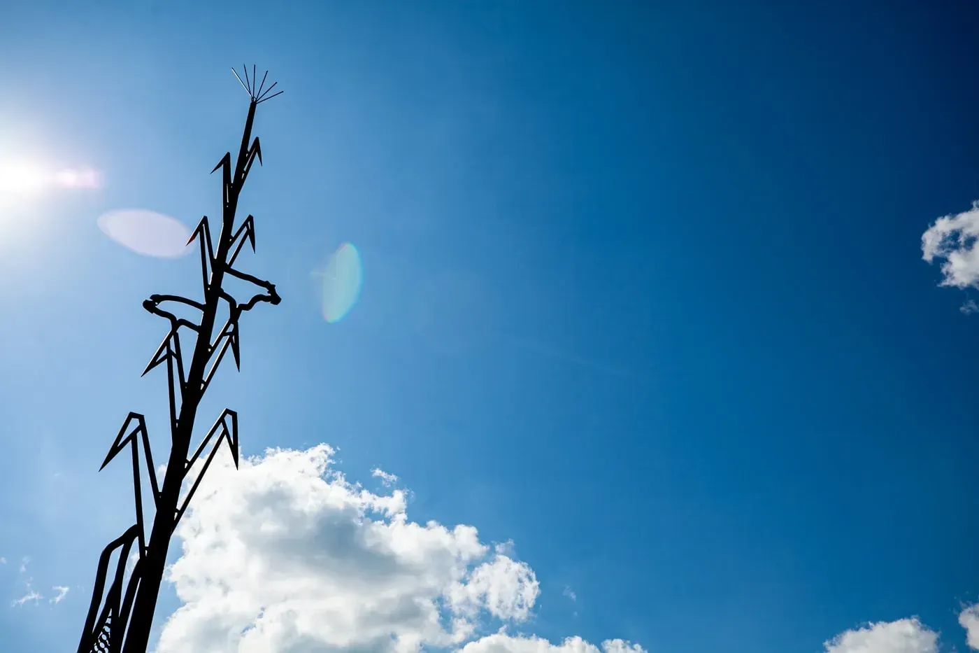 World's Largest Corn Stalk Sculpture: world record in Shelby, Iowa