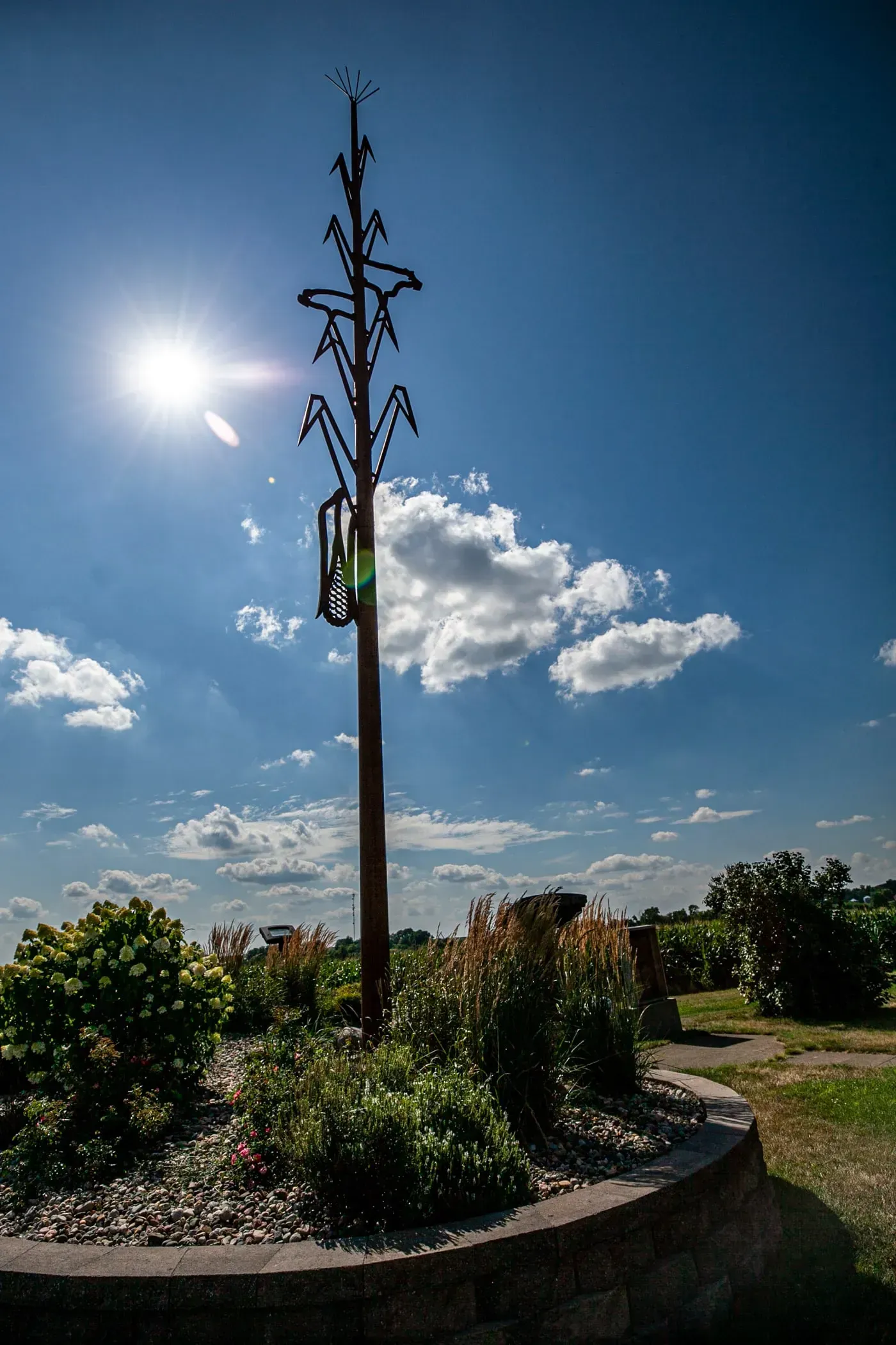 World's Largest Corn Stalk Sculpture: world record in Shelby, Iowa