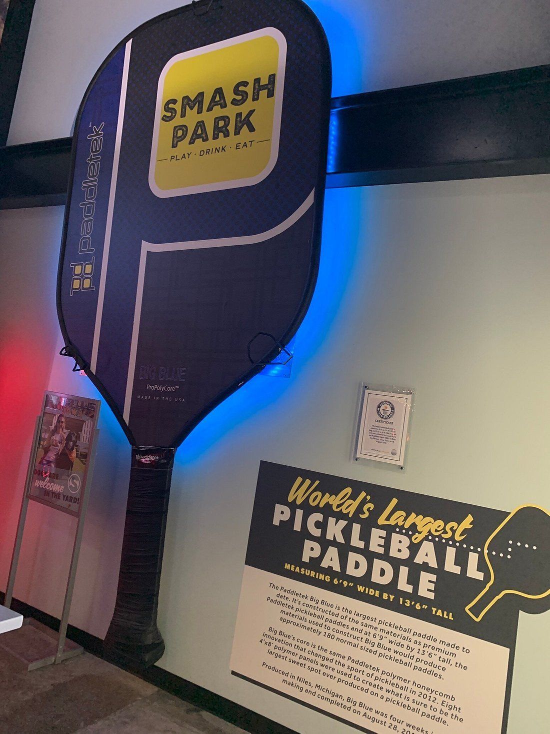 World’s Largest Pickleball Paddle: world record in West Des Moines, Iowa