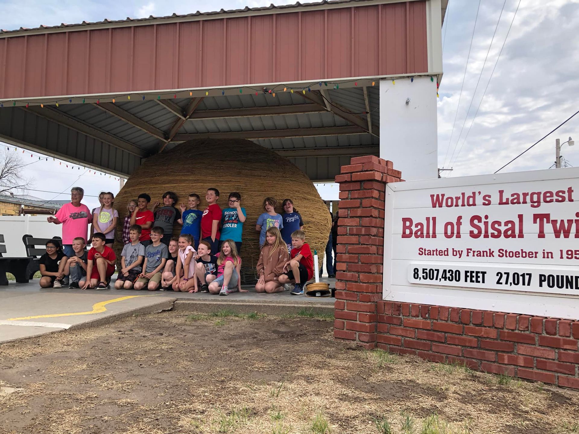 
World’s Largest Ball of Sisal Twine: world record in Cawker City, Kansas